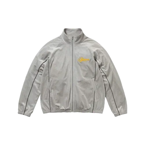 Jaqueta Supreme Velour Mesh Track Silver SS26-W6 - Droper