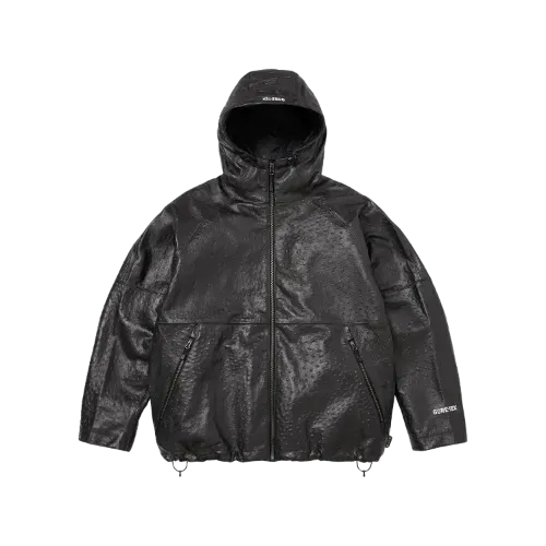 GORE-TEX x Supreme Jaqueta Ostrich Embosssed Leather Black SS26-W6
