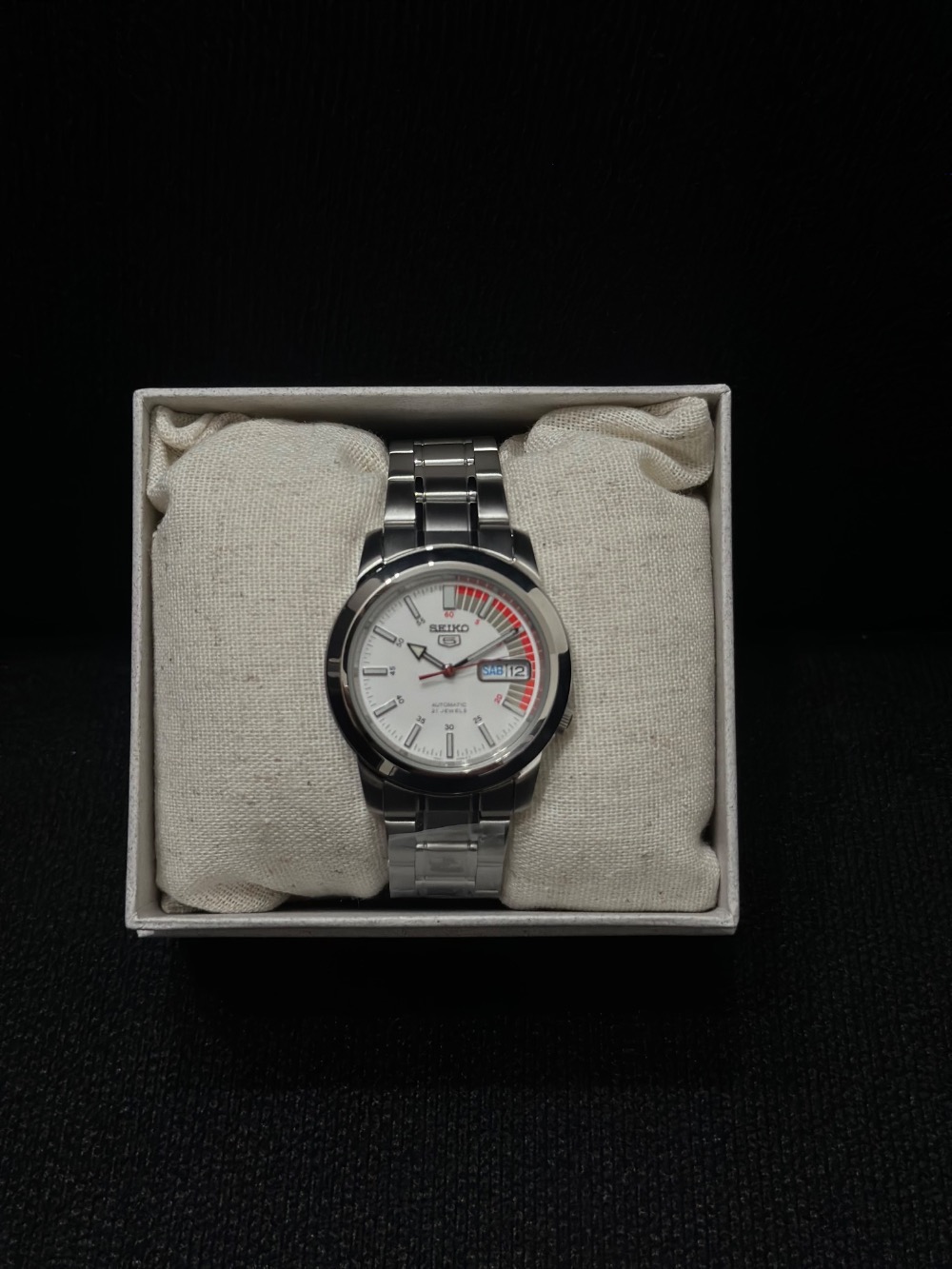 Relógio Seiko 5 Sports Automatic Silver White — Único, Novo