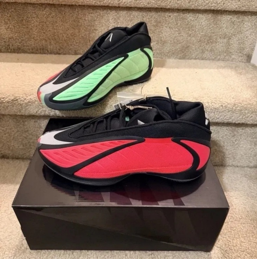 adidas Anthony Edwards 2 Core Black Lucid Red Lucid Lemon — 38 / 39 / 39.5 / 40 / 40.5 / 41 / 42 / 42.5 / 43 / 43.5 / 44, Novo