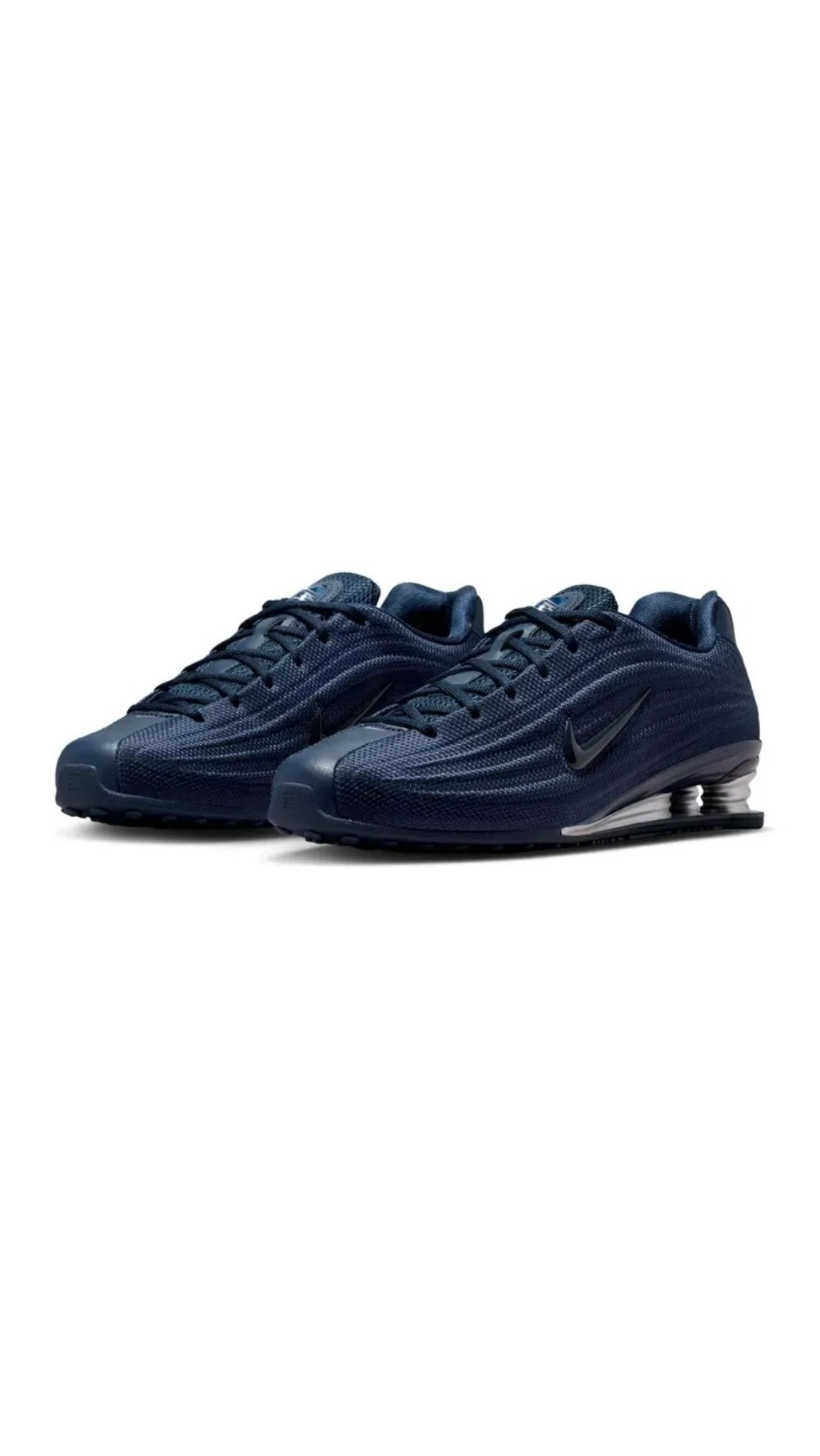 Nike Shox Z Midnight Navy Metallic Silver — 36 / 37 / 38 / 39 / 40 / 41, Novo