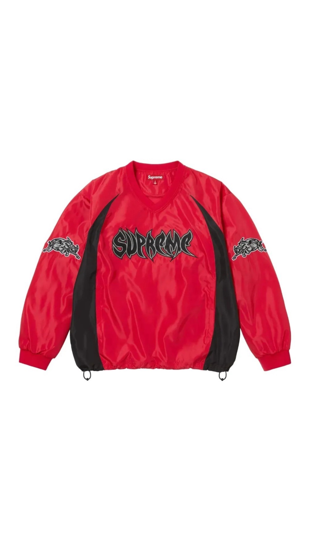 Crewneck Supreme Warthog Warm Up Pullover Red FW25-W19 — G, Novo