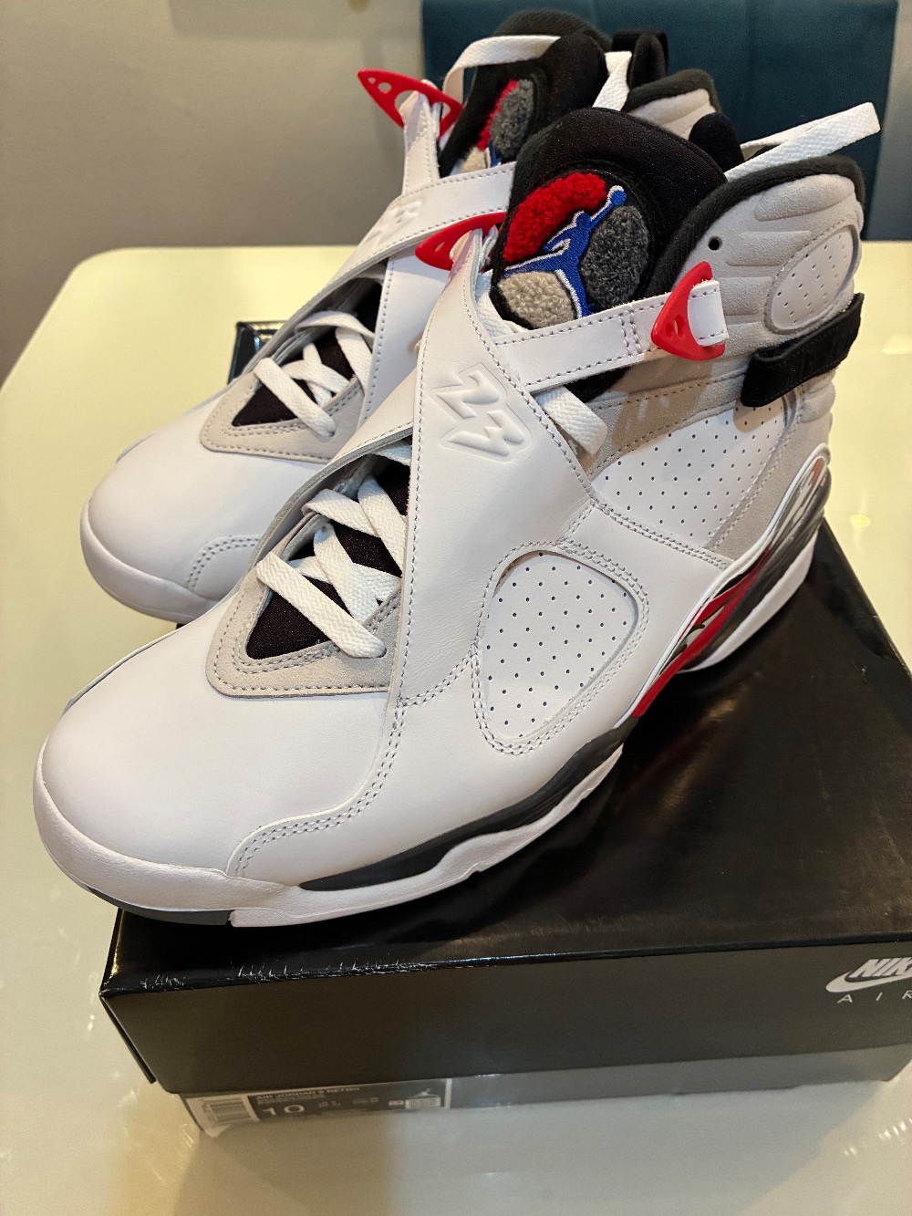 Air Jordan 8 White True Red