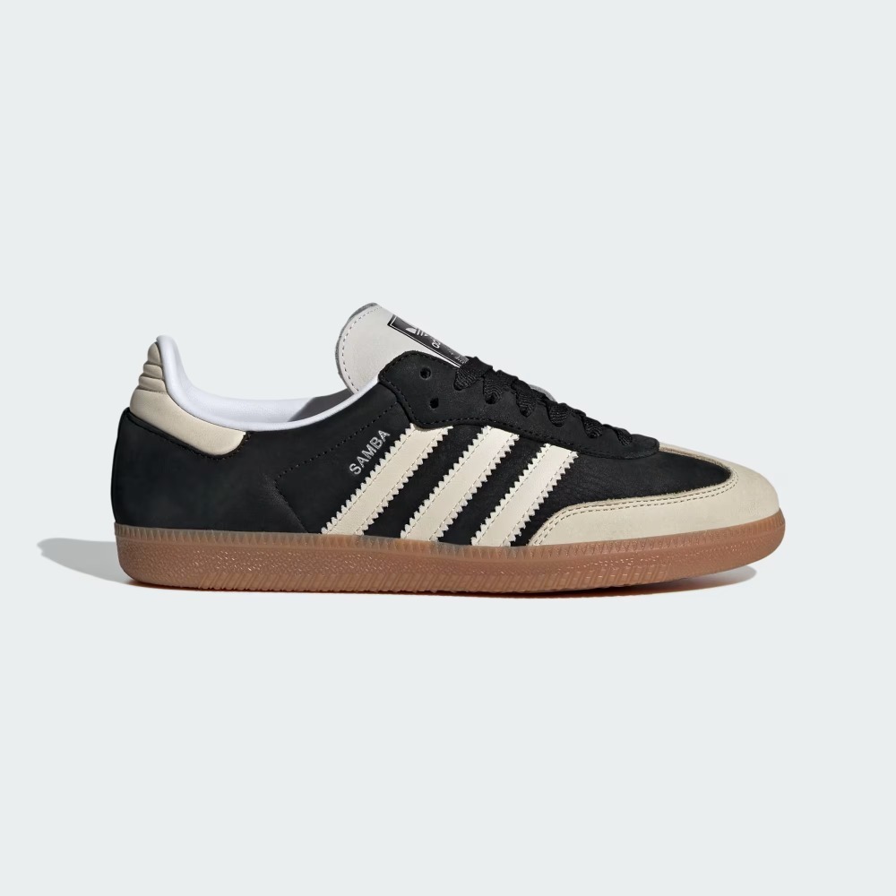 adidas Samba OG Core Black Wonder White Silver Metallic — 37, Novo