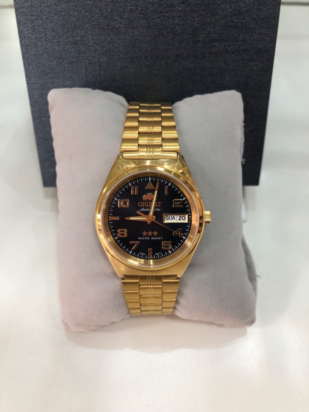Relógio Orient Automatic Gold Blue