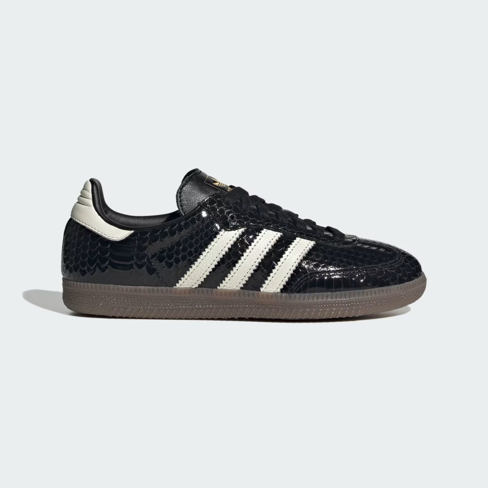 adidas Samba Patent Snakeskin Core Black Off White Gum Five — 39, Novo