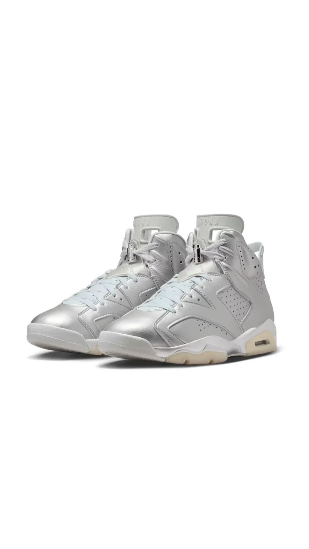 PSG x Air Jordan 6 Metallic Silver — 36 / 37 / 38, Novo