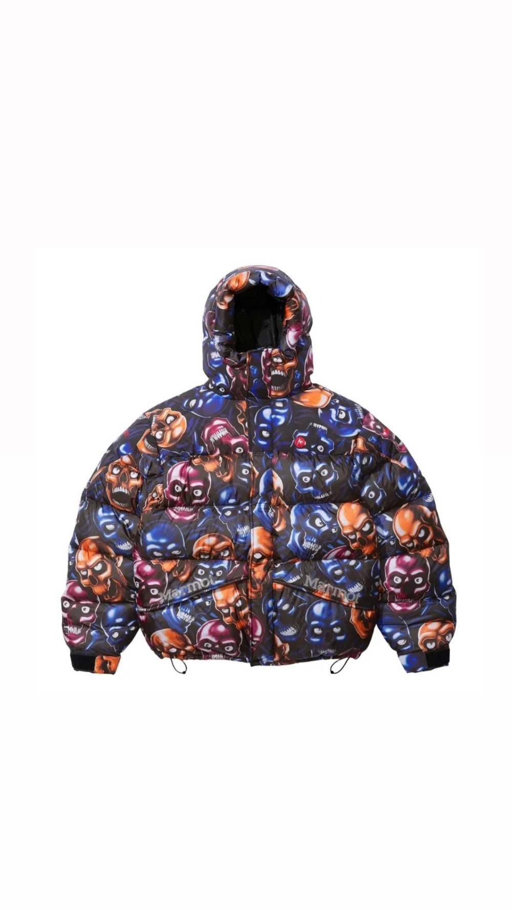 Marmot x Supreme Jaqueta 800-Fill Down Parka Skull Pile FW25-W18 — M / G, Novo