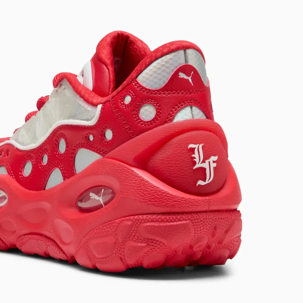 ラ・クレームＬ２０２６　ＬＩＭＩＴＥＤ　ＥＤＩＴＩＯＮ LaMelo Ball x Puma LaFrancé RNR All Time Red White - Droper