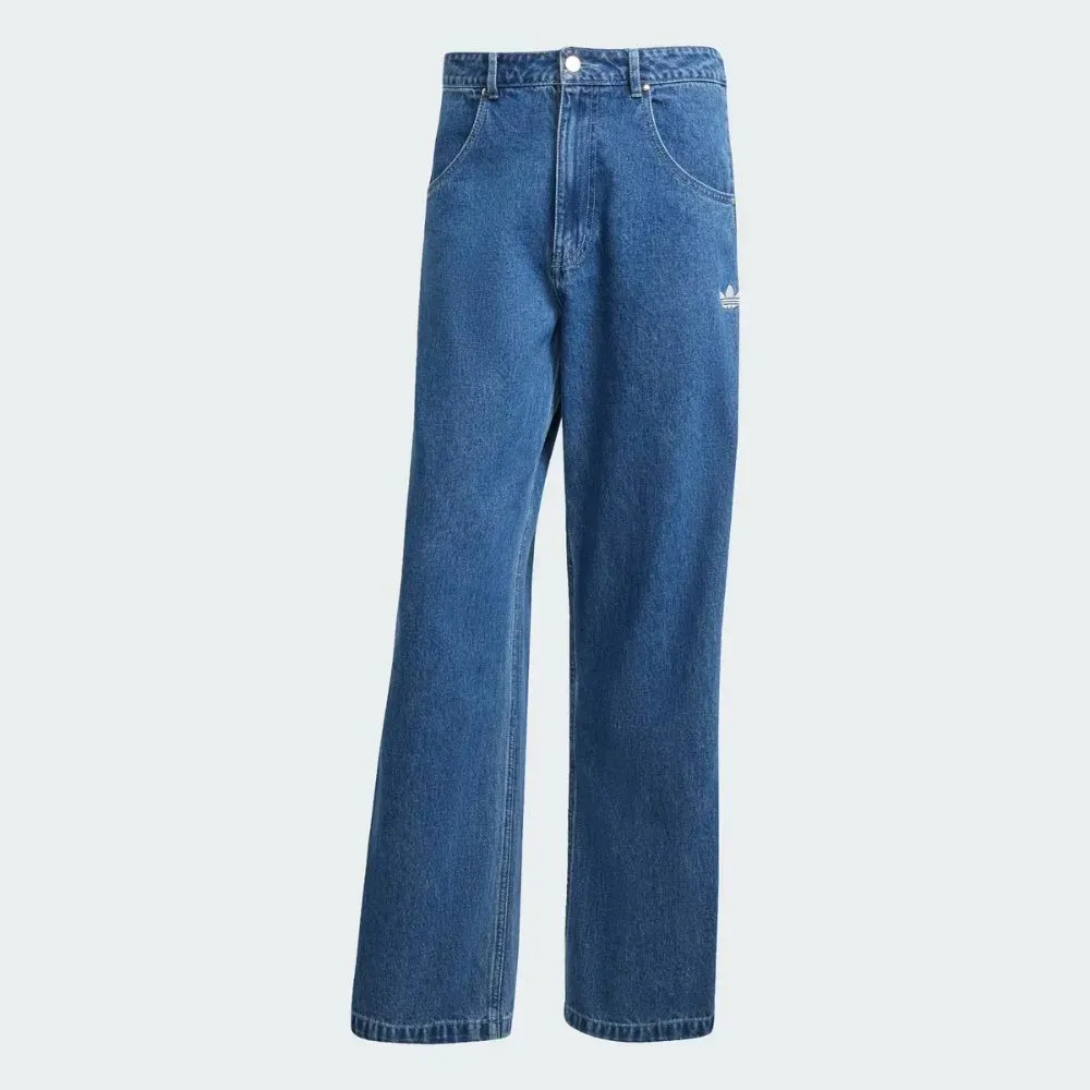 Calça adidas Adicolor Denim Firebird Medium Blue Denim - Droper