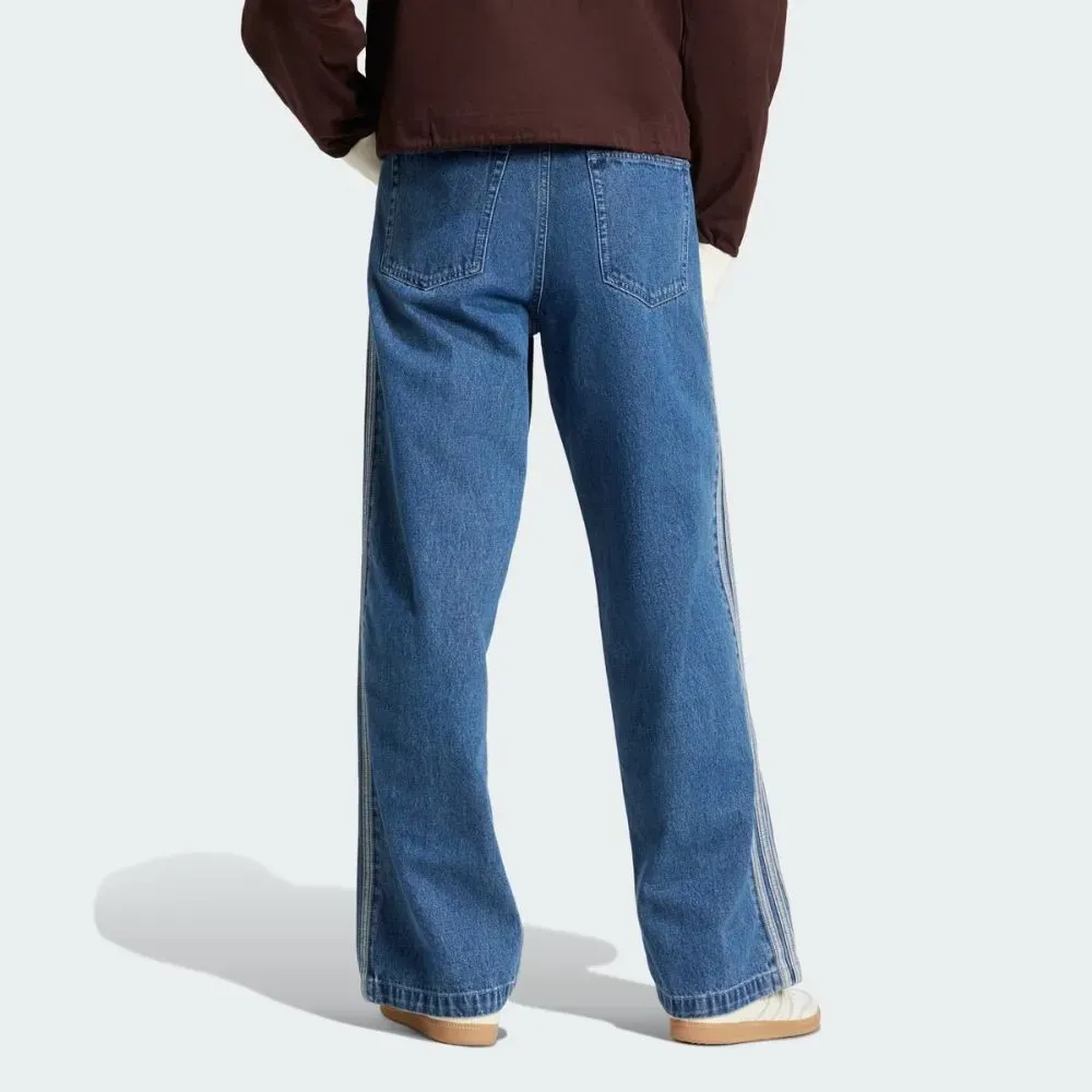 Calça adidas Adicolor Denim Firebird Medium Blue Denim - Droper