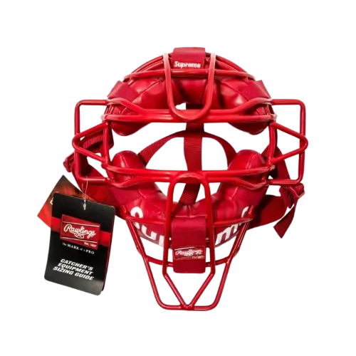 Rawlings x Supreme Máscara Catcher Baseball Red SS18 - Droper