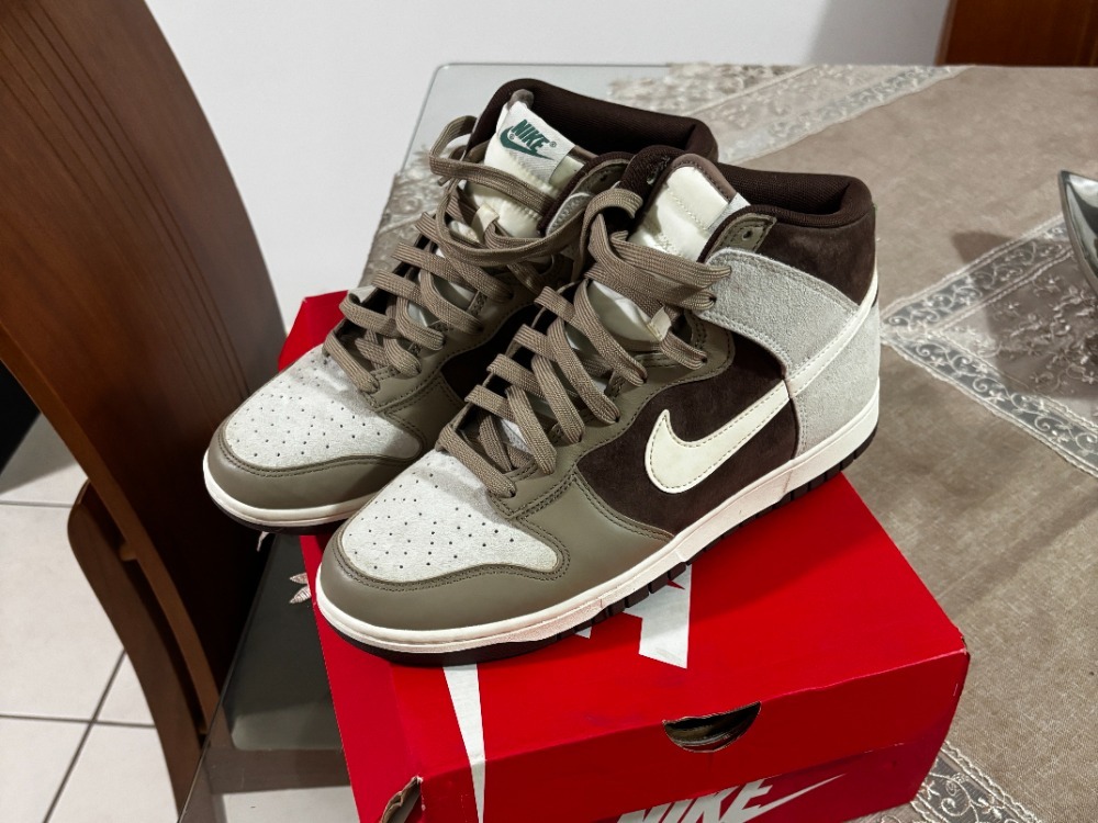 Nike Dunk High Light Chocolate — 42, Usado
