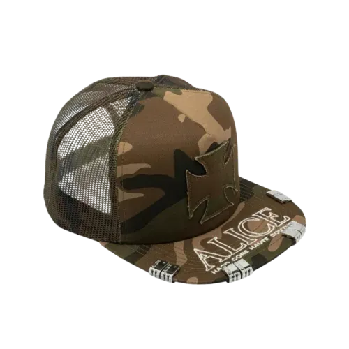 正規品　Alice Hollywood ATELIRE TRUCKER CAP Boné Alice Hollywood Atelier Trucker Camo - Droper