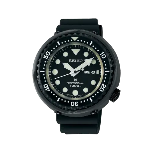 Relógio Seiko Prospex Marinemaster 1000M Tuna Black 49.4mm