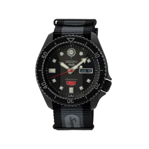 Honda x Seiko Relógio 5 Sports Limited Edition Black 42.5 mm - Droper