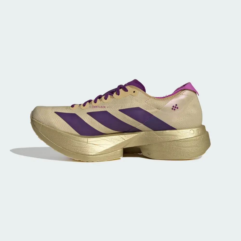 adidas Adizero Adios Pro 4 Sand Rich Purple Gold Metallic - Droper