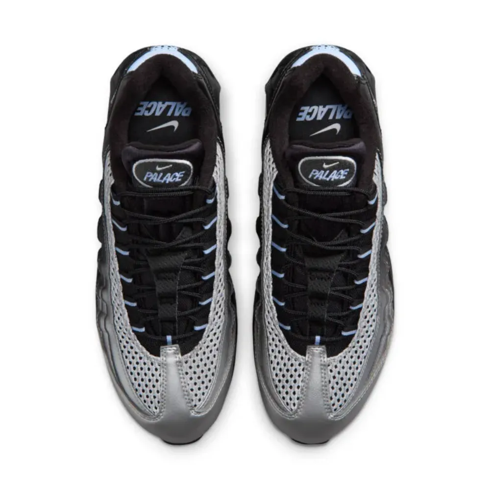 限定コラボ‼️ Palace Nike Air Max 95 ブラック/シルバー Palace x Nike Air Max 95 Metallic Silver Aluminum Black - Droper