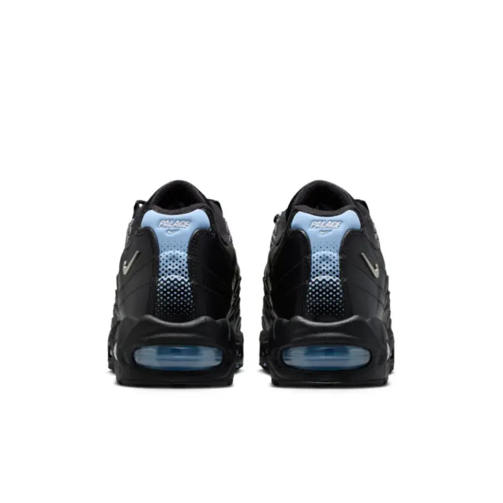 Palace x Nike Air Max 95 Metallic Silver Aluminum Black - Droper