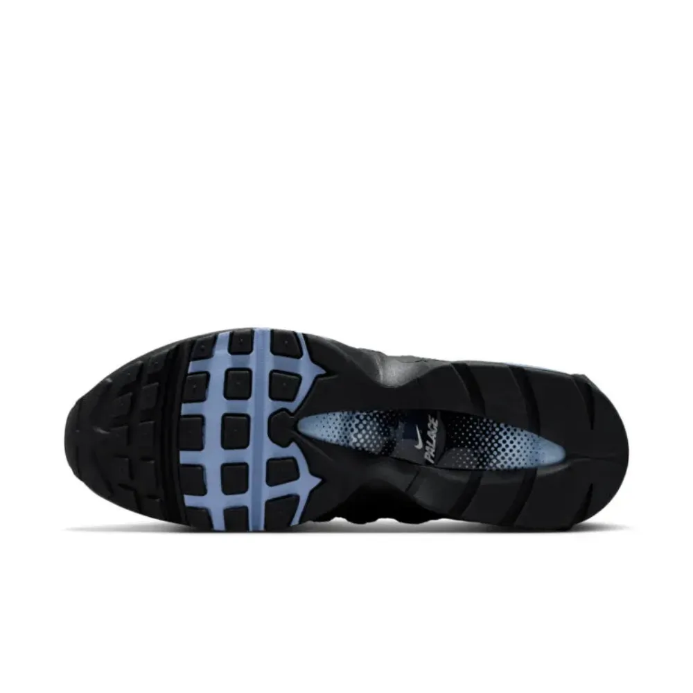 Palace x Nike Air Max 95 Metallic Silver Aluminum Black - Droper