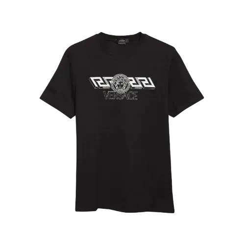 Versace Tシャツ Camiseta Versace Medusa Graphic Cotton Black - Droper