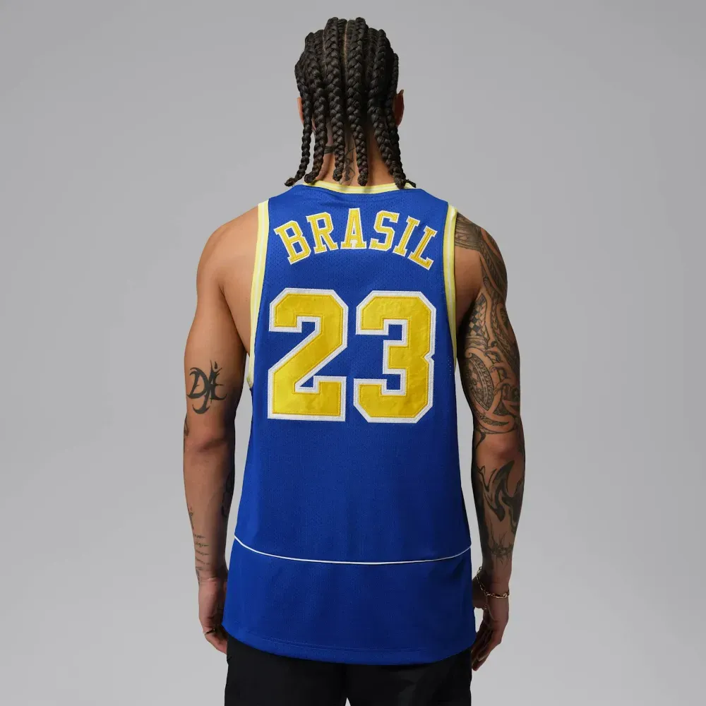 Imagem Regata Air Jordan Brasil Essentials Mesh Blue