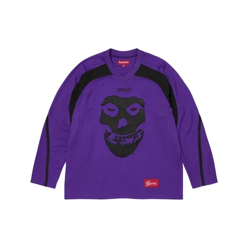 ウェア Supreme misfits football jersey purple The Misfits x Supreme Camiseta Hockey Jersey Purple SS26-W7 - Droper