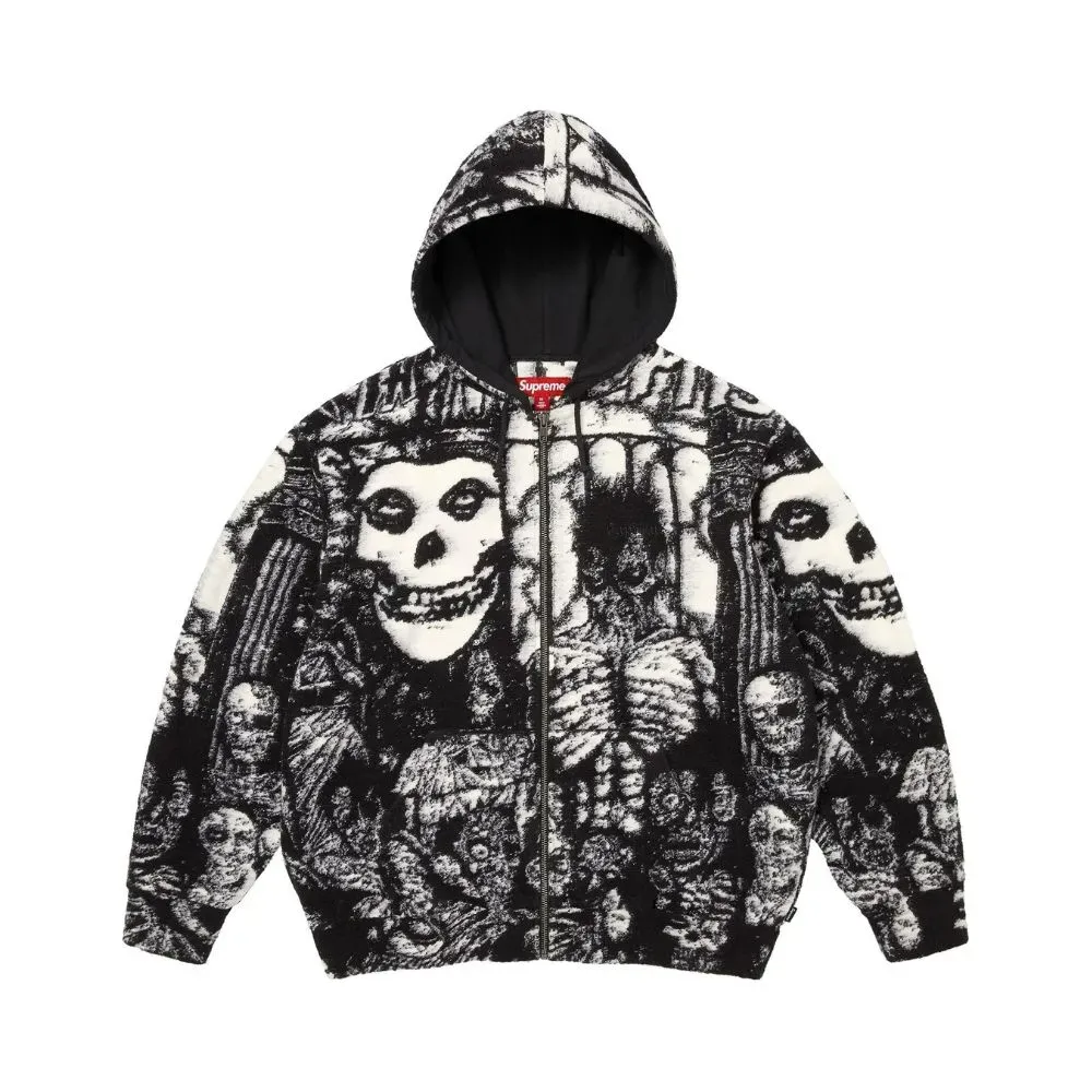 The Misfits x Supreme Jaqueta Zip Up Black SS26-W7 - Droper
