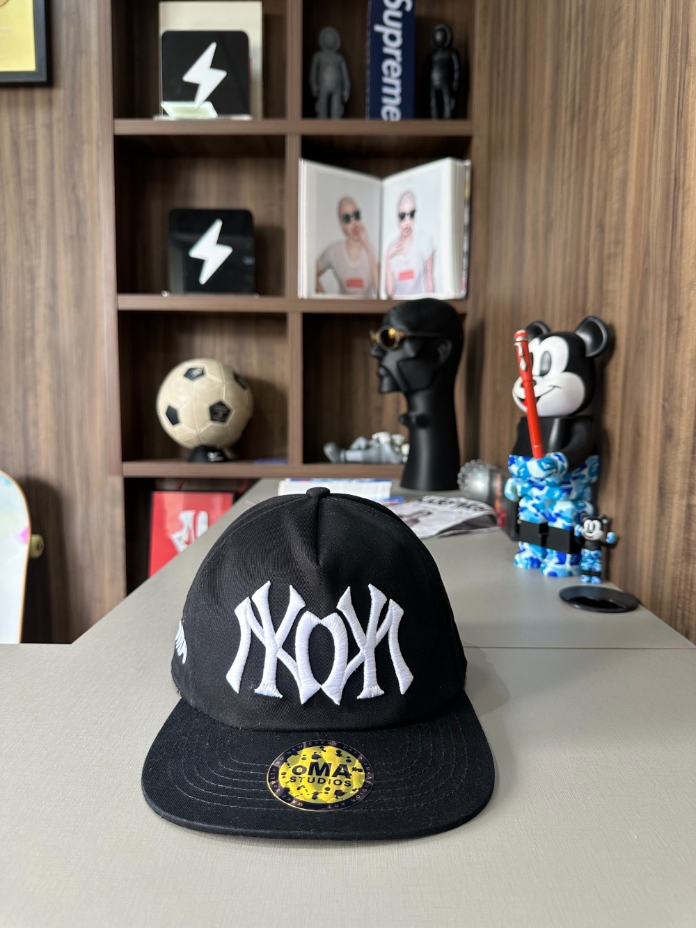Boné oMA Studios NYNY Black White — Único, Novo