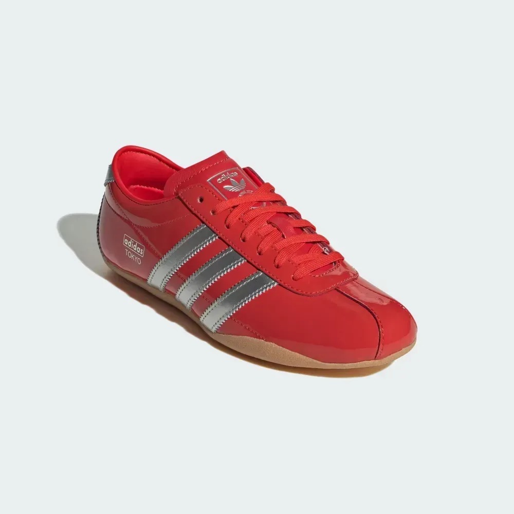 adidas Tokyo Red Silver Metallic Gum — 34 / 35 / 35.5 / 36 / 37 / 38 / 39 / 40, Novo