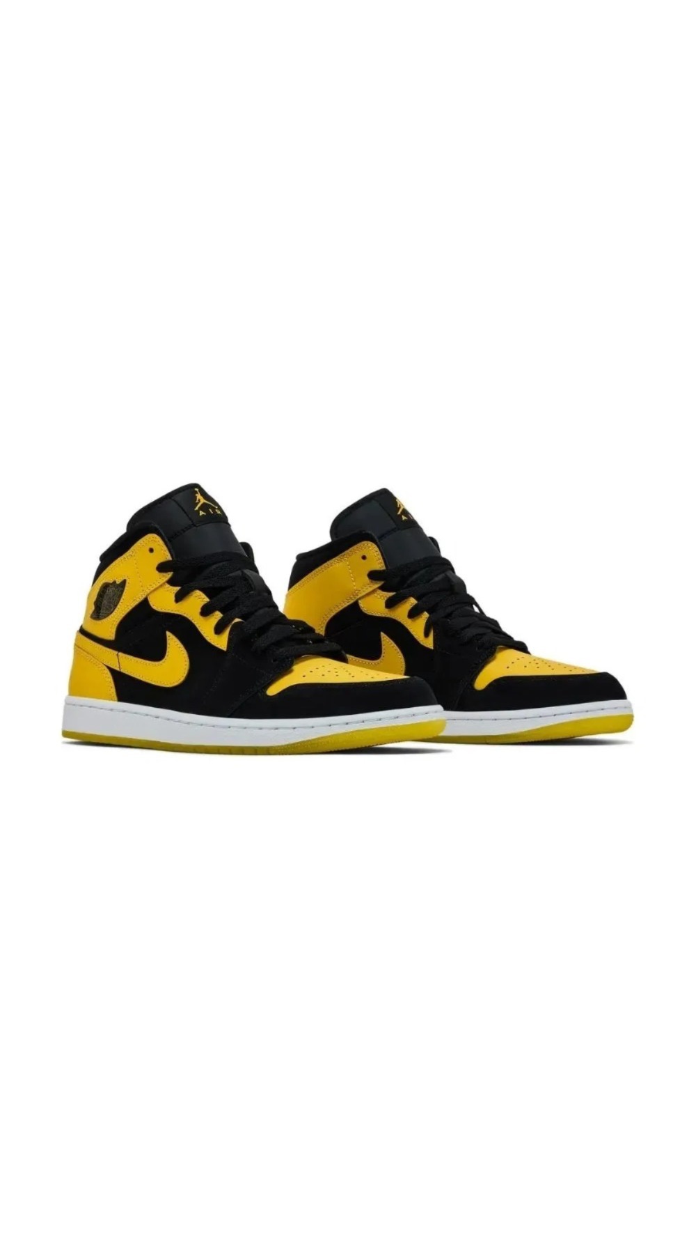 Air Jordan 1 Mid SE New Love Black Varsity Maize White — 38 / 39 / 40 / 41 / 42 / 43, Novo