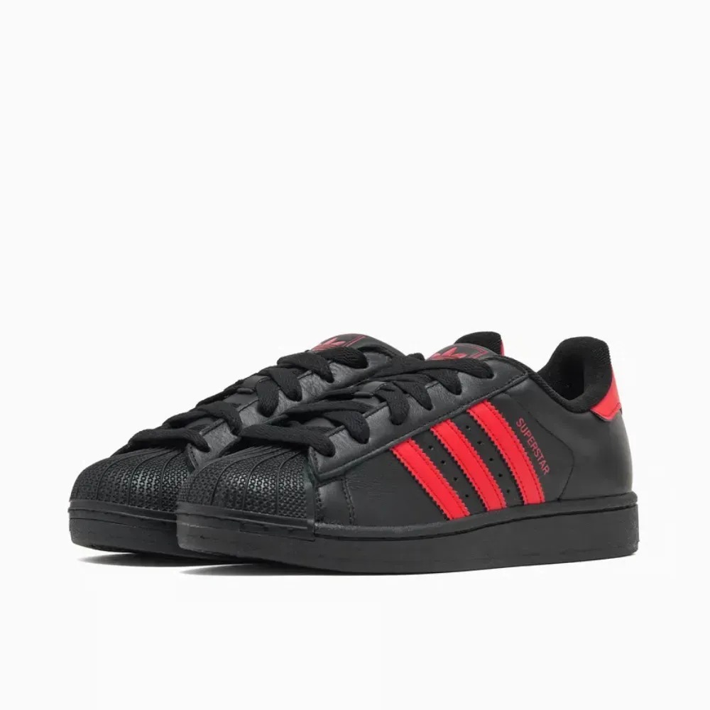 adidas Superstar II Black Red — 34 / 35 / 36 / 37 / 38, Novo