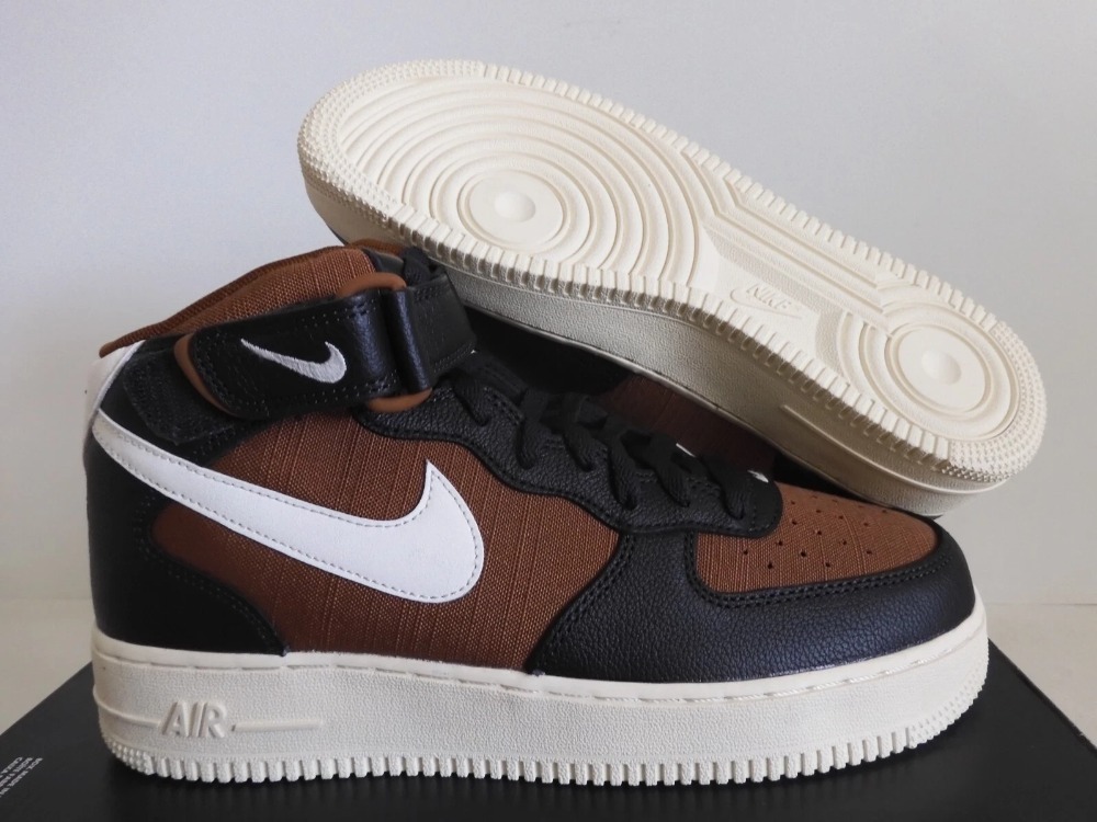 Nike Air Force 1 Mid Vintage Off-Noir Pecan — 39.5 / 40 / 40.5 / 41 / 42 / 43 / 43.5 / 44, Novo