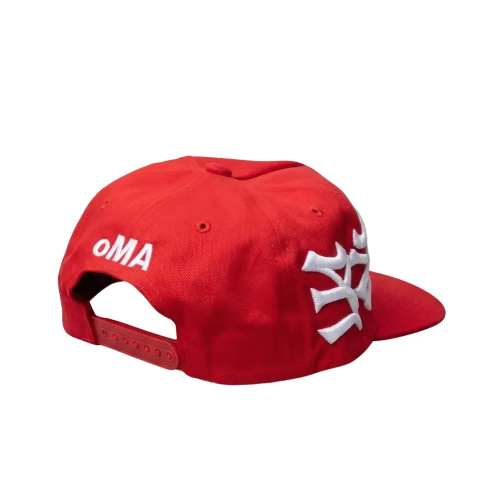 帽子 oMA STUDIOS NYNY BONES logo RED Boné oMA Studios NY NY Crown Red - Droper