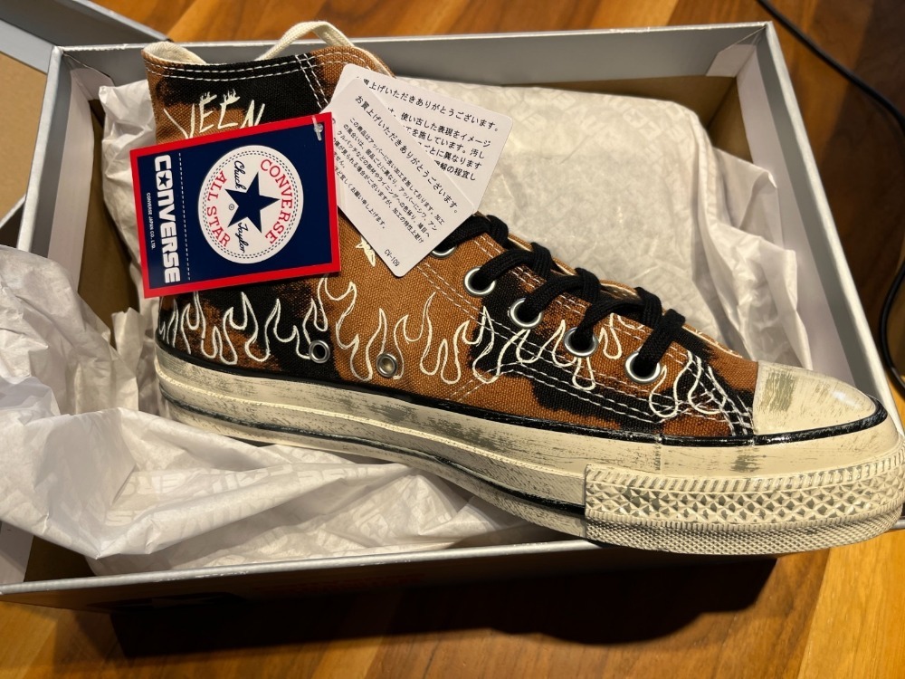 Stranger Things x Converse All Star Hi Aged 87 Bleached Black — 37.5 / 38 / 39 / 39.5 / 40 / 40.5 / 41 / 42.5 / 43.5, Novo