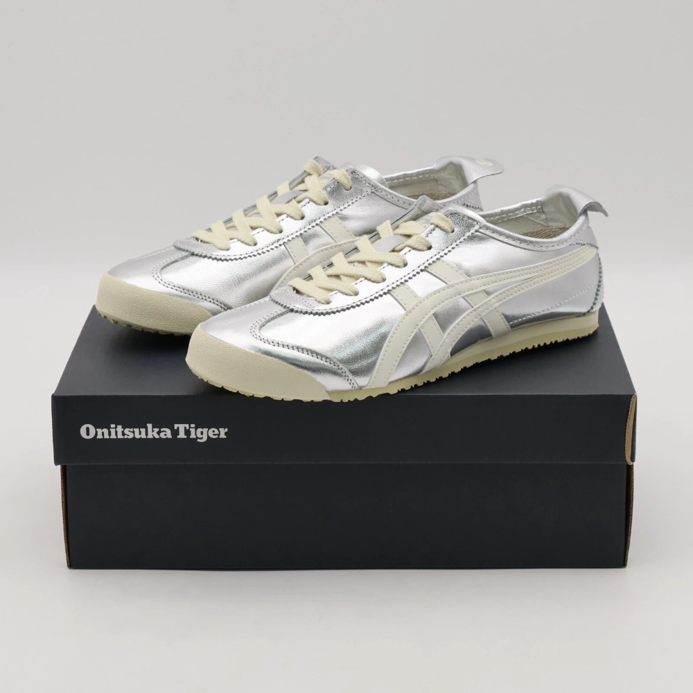Onitsuka Tiger Mexico 66 Silver Off White — 44, Novo