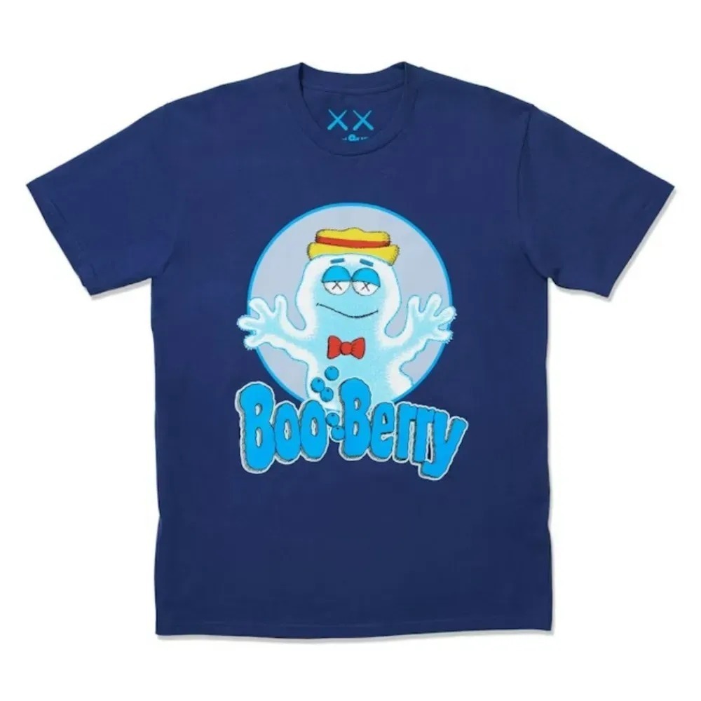 General Mills Monsters x KAWS Camiseta Boo Berry Blue — P / M / G, Novo