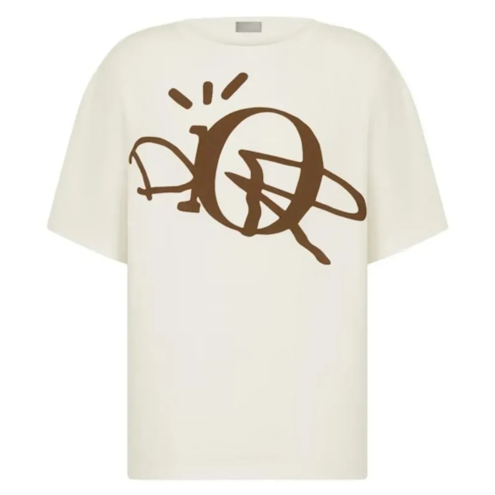 Cactus Jack x Dior Camiseta Oversized White Brown — XXG, Novo