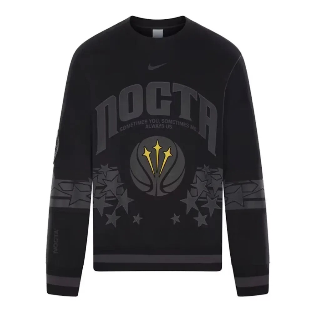 NOCTA x Nike Moletom Champions League Crewneck Black — 2XG, Novo