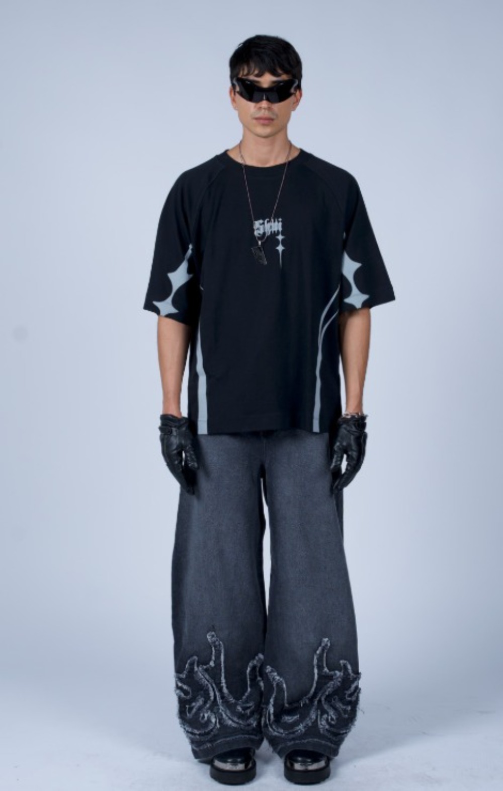 CAMISETA SHUI OVERSIZED MALHA GOTH METASPACE