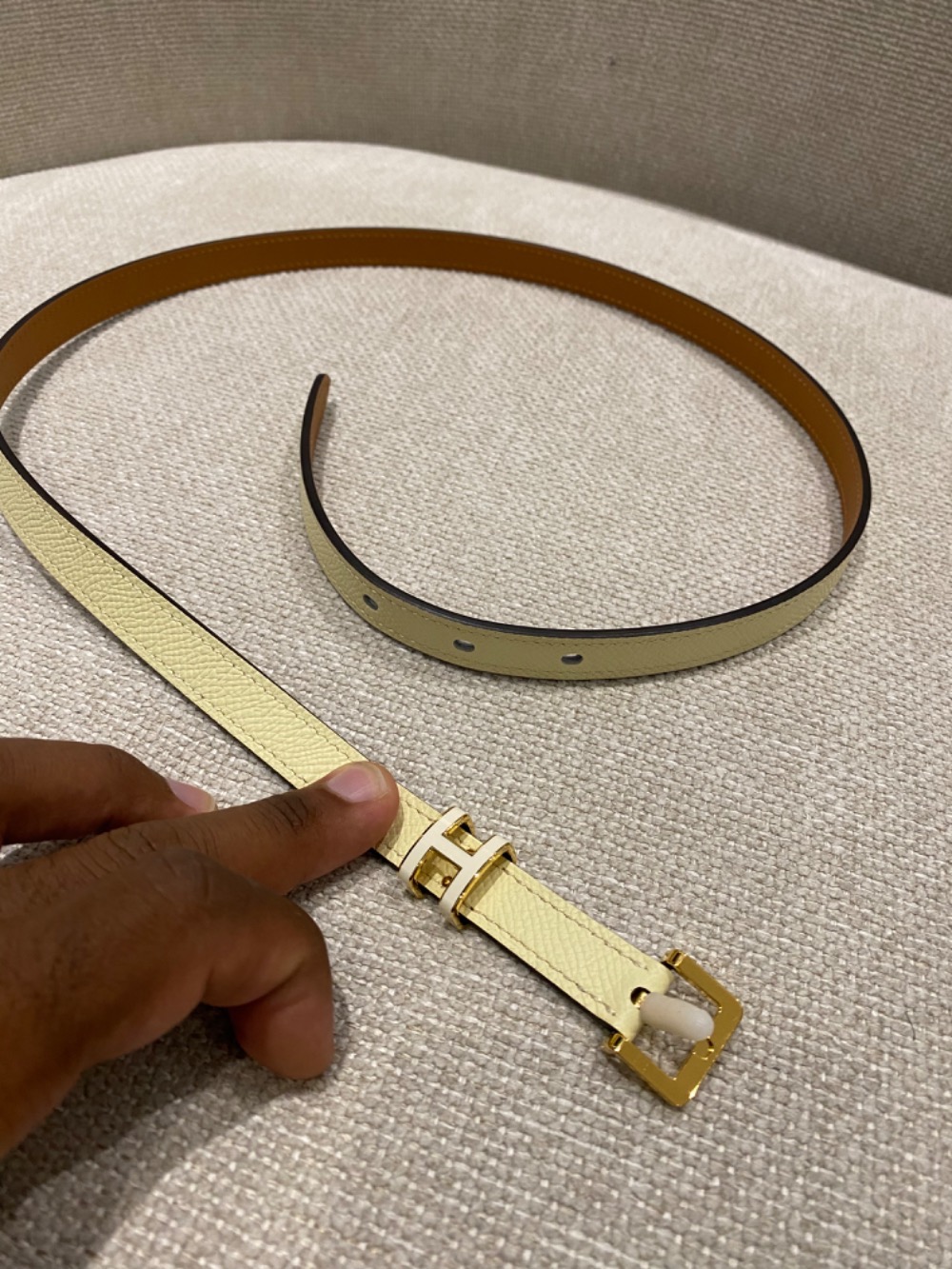 Hermes Cinto Pop H 15 Craie
