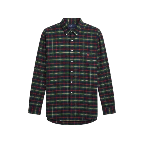 Camisa Polo Ralph Lauren Manga Longa Xadrez Green - Droper