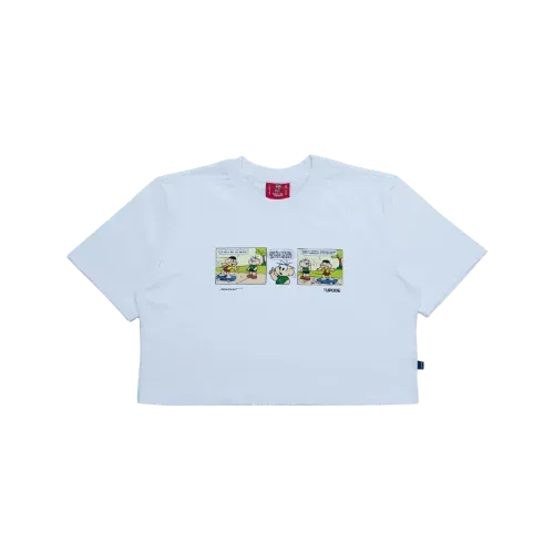 Turma da Mônica x TUPODE Camiseta Melhol Histolia SK8 Feminina Blanco