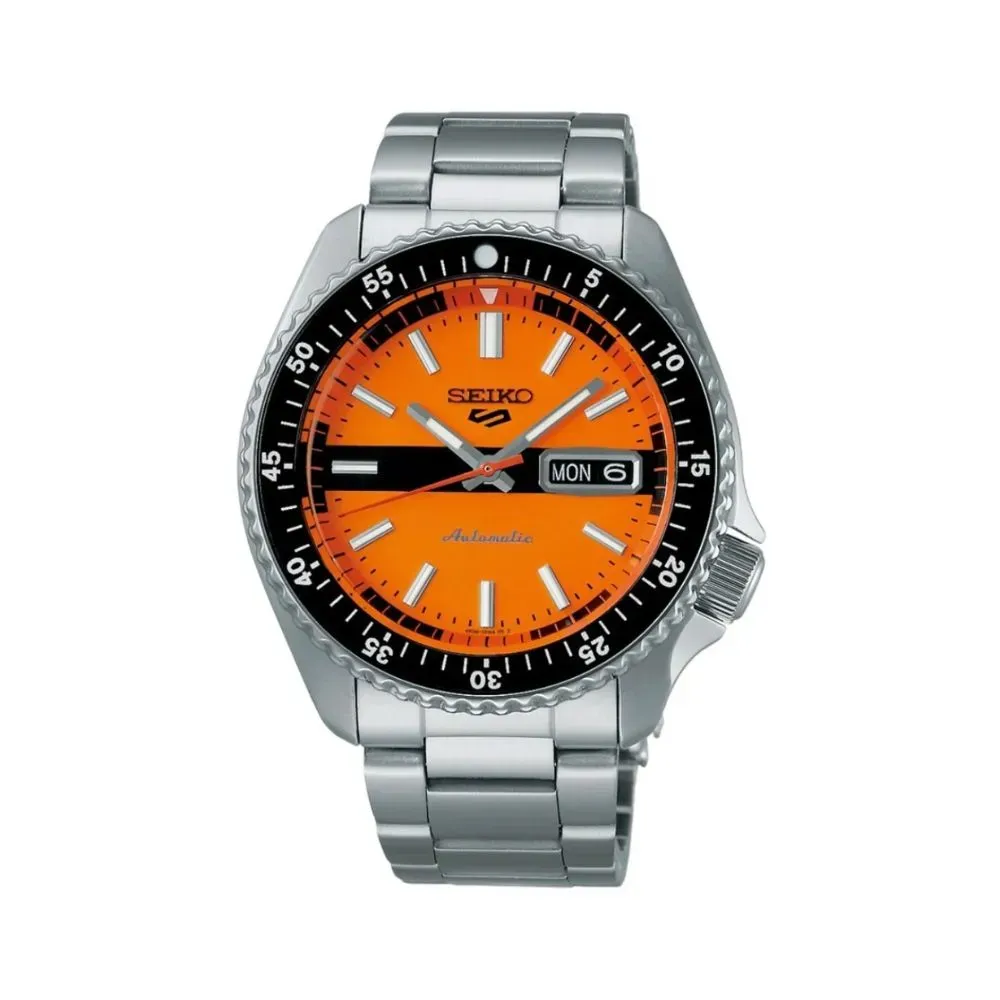 Relógio Seiko 5 Sport New Double Hurricane Orange 42,5 mm - Droper