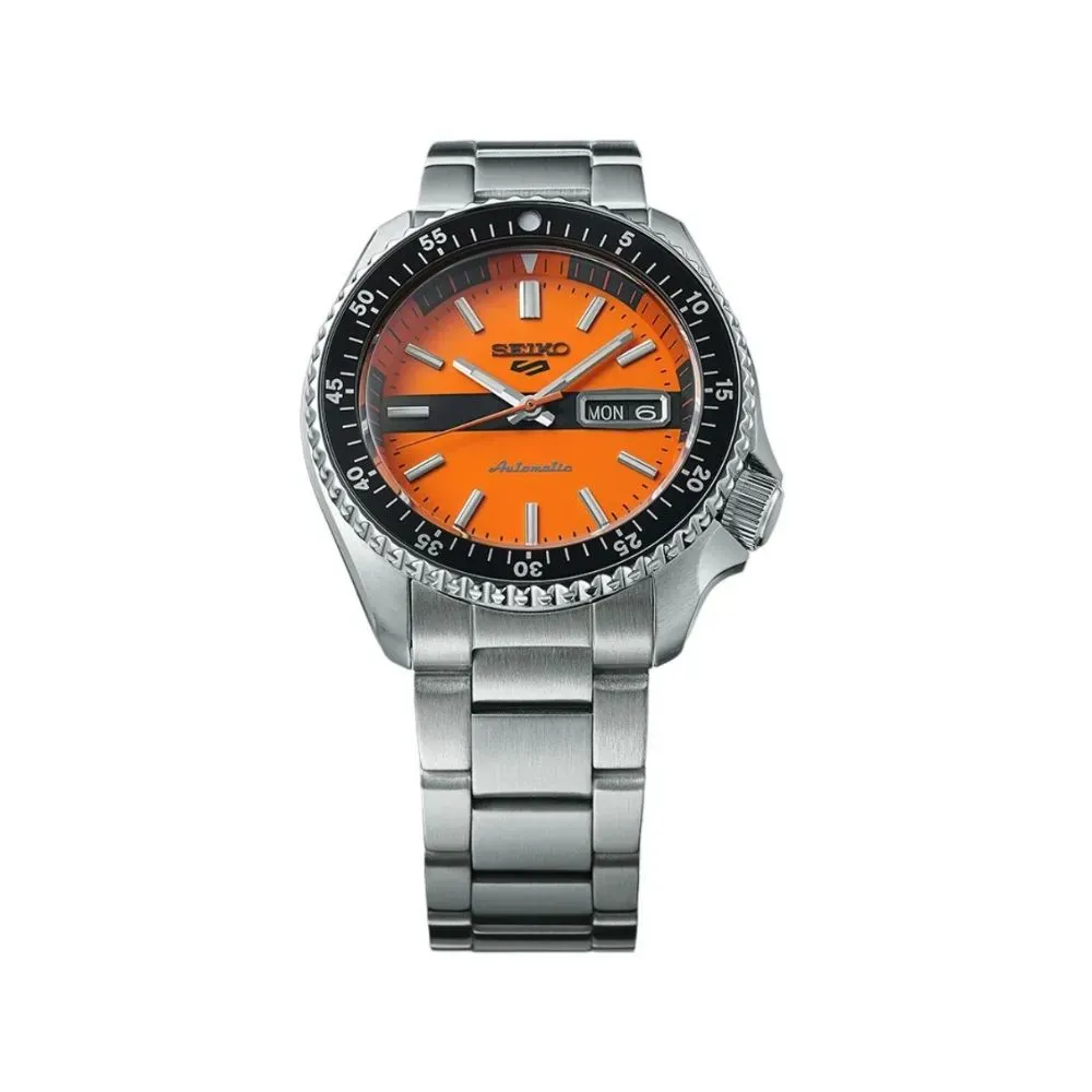 Relógio Seiko 5 Sport New Double Hurricane Orange 42,5 mm - Droper