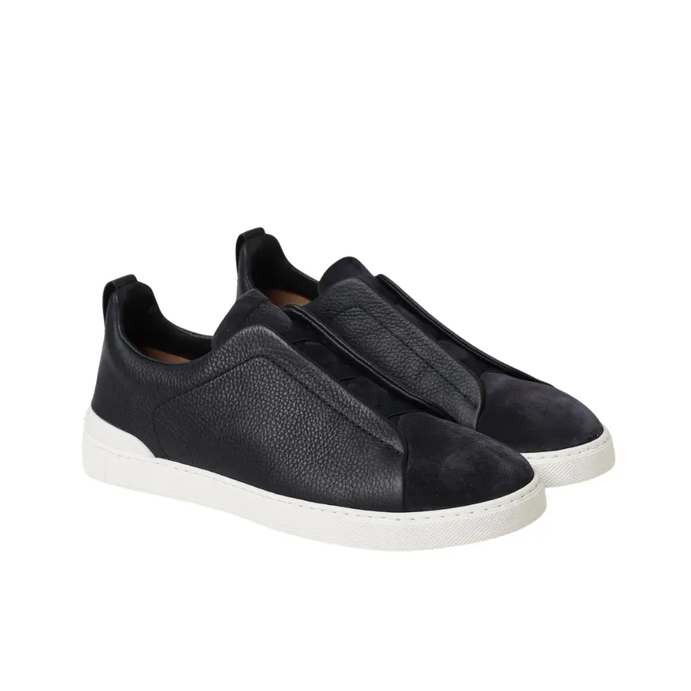 Zegna Triple Stitch Vintage Black - Droper