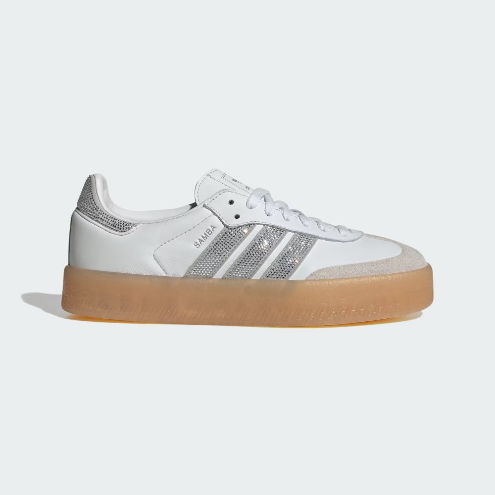 adidas Sambae Crystal White Silver Metallic Gum Feminino