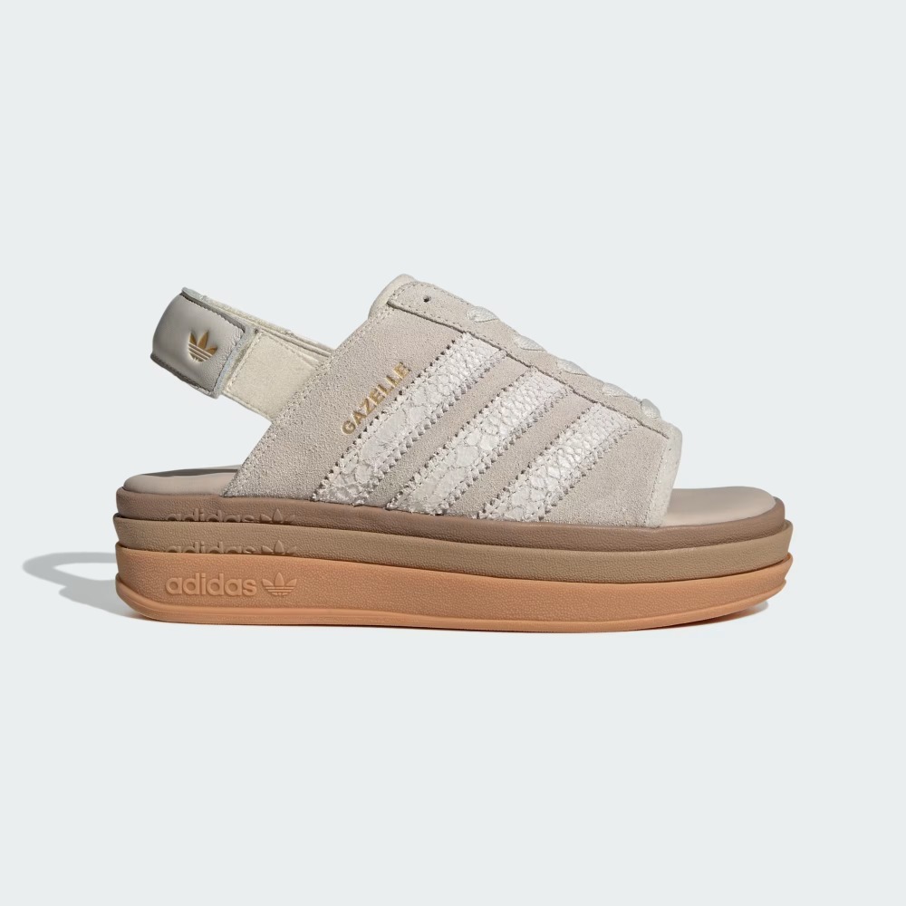 adidas Gazelle Bold Sandals Alumina Gold Metallic — 35, Novo