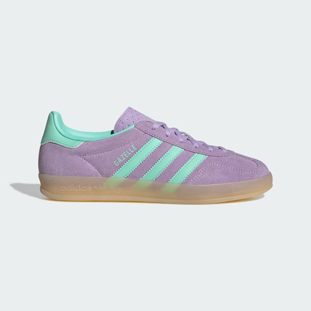 adidas Gazelle Indoor Powder Plum Easy Green Gum Feminino — 35, Novo
