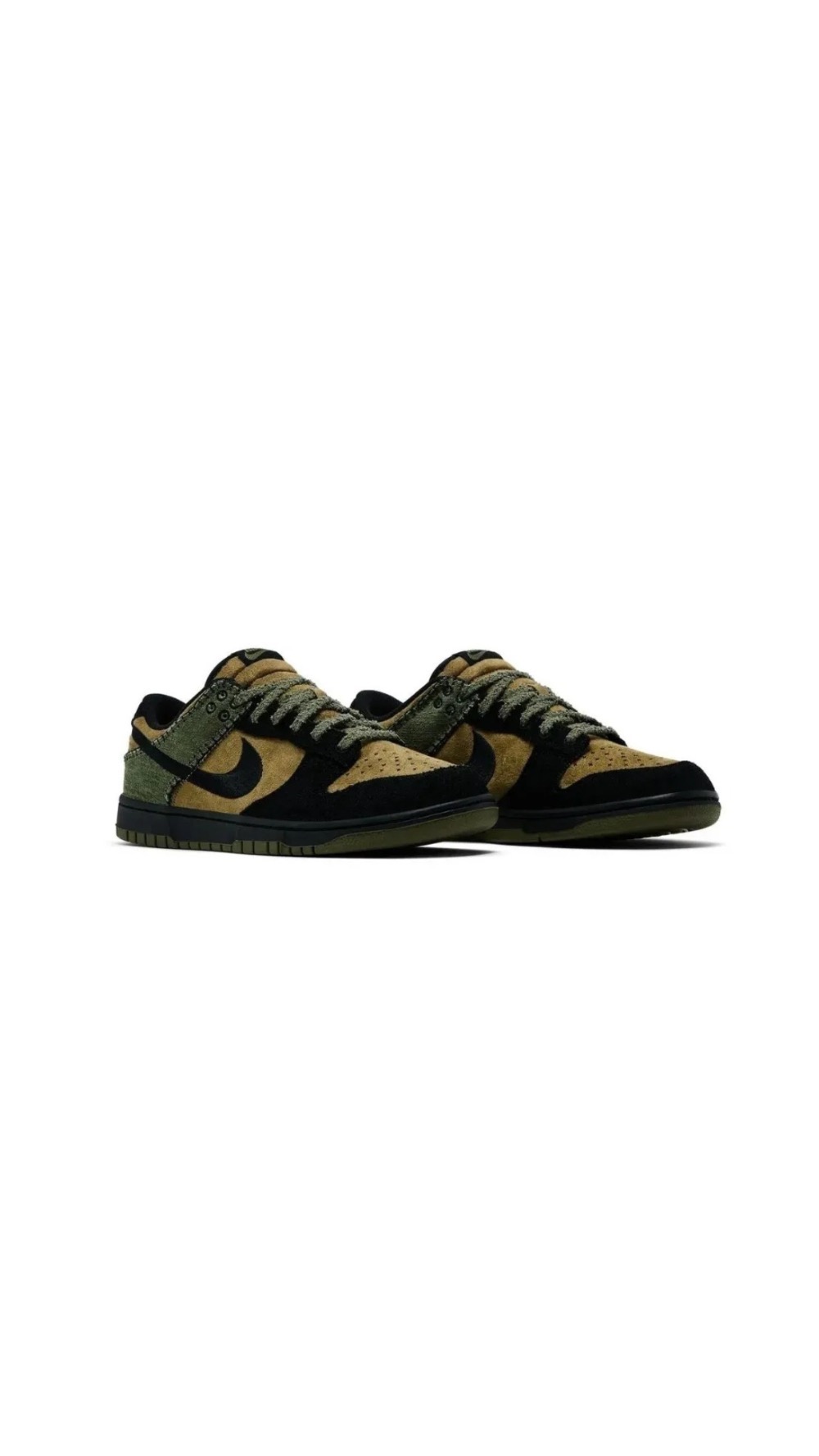Nike Dunk Low Frankenstein Brown Kelp Black Medium Olive — 42 / 43, Novo